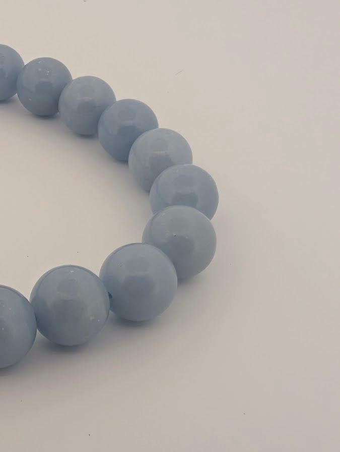 Angelite Bracelet — 6mm & 8mm - Legacy Crystals and Minerals