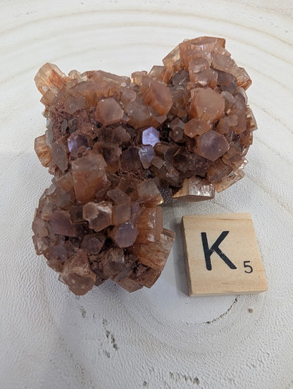 Heavyweight 115g Aragonite Star Cluster with prominent elongated crystals and rich iron saturation