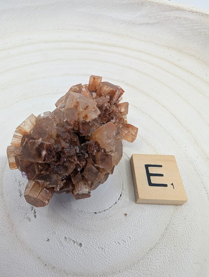 75g Moroccan Aragonite Star Cluster with distinct pseudo-hexagonal crystal "spikes."
