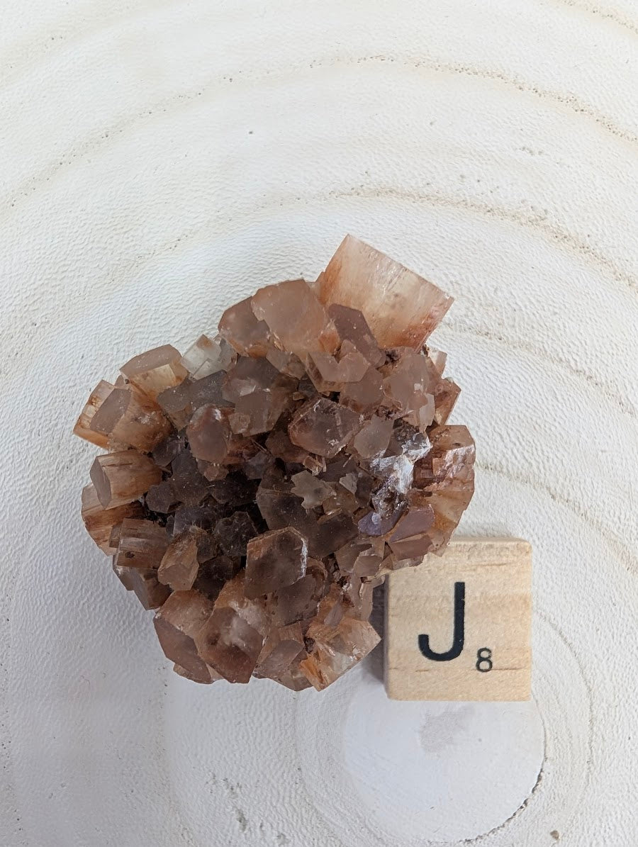 90g Sputnik Aragonite specimen, well-defined pseudo-hexagonal crystals in a star-like habit.