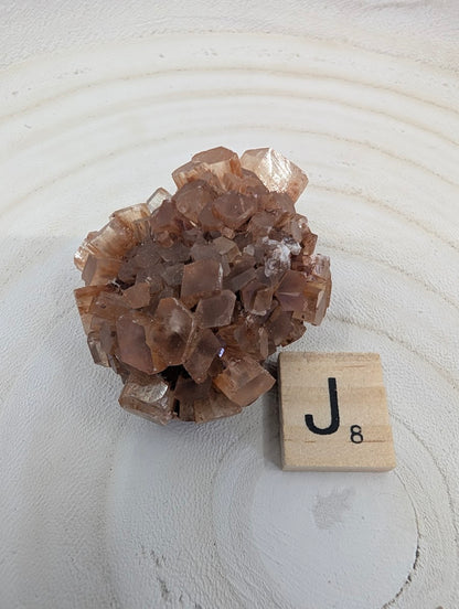 90g Sputnik Aragonite specimen, well-defined pseudo-hexagonal crystals in a star-like habit.