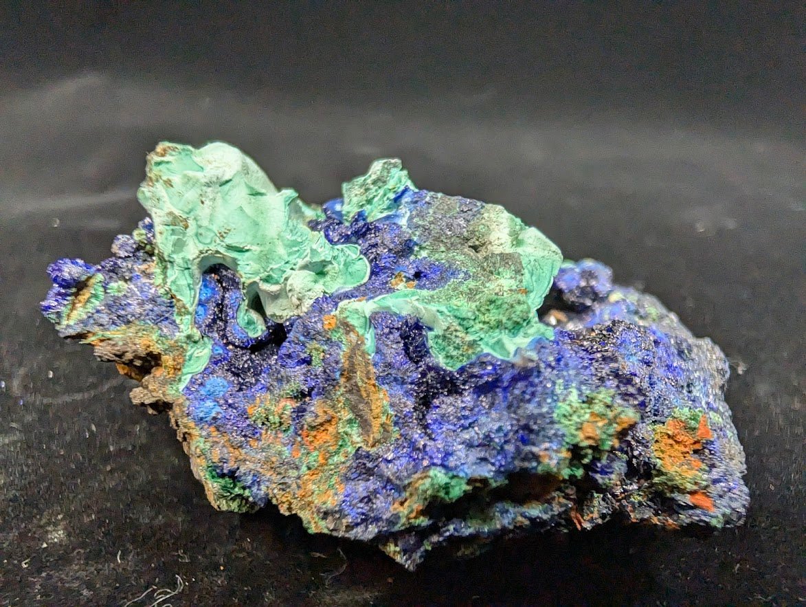 Azurite and Malachite Specimen from Liufengshan Mine – 2.25 x 1.75 inches, 78 grams - Legacy Crystals and Minerals