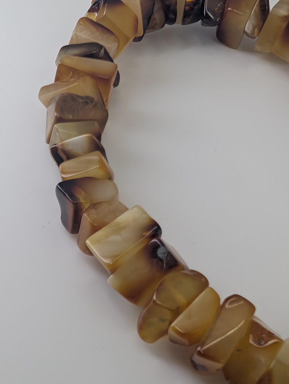 Detailed view of natural Baltic amber chips with warm translucent glow
