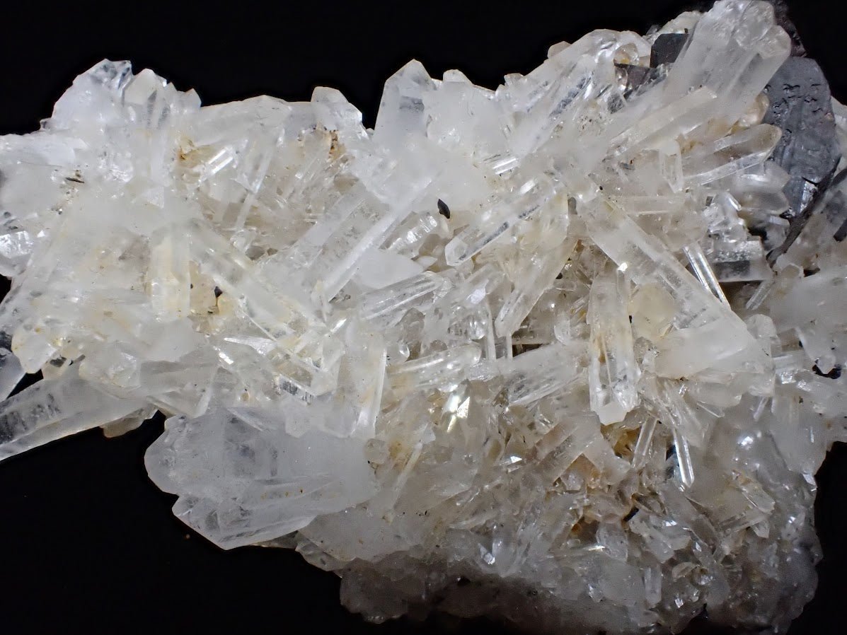 Black Pyrite and Quartz Cluster – Fengjiashan Mine, China (301g) - Legacy Crystals and Minerals