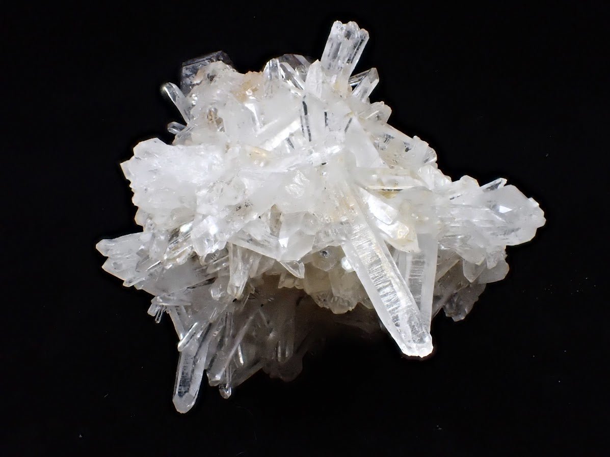 Black Pyrite and Quartz Cluster – Fengjiashan Mine, China (301g) - Legacy Crystals and Minerals