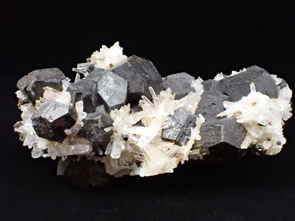 Black Pyrite & Quartz Cluster – Fengjiashan Mine (836g) - Legacy Crystals and Minerals