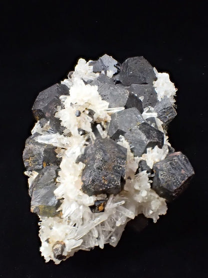 Black Pyrite & Quartz Cluster – Fengjiashan Mine (836g) - Legacy Crystals and Minerals