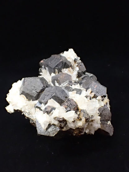 Black Pyrite & Quartz Cluster – Fengjiashan Mine (836g) - Legacy Crystals and Minerals
