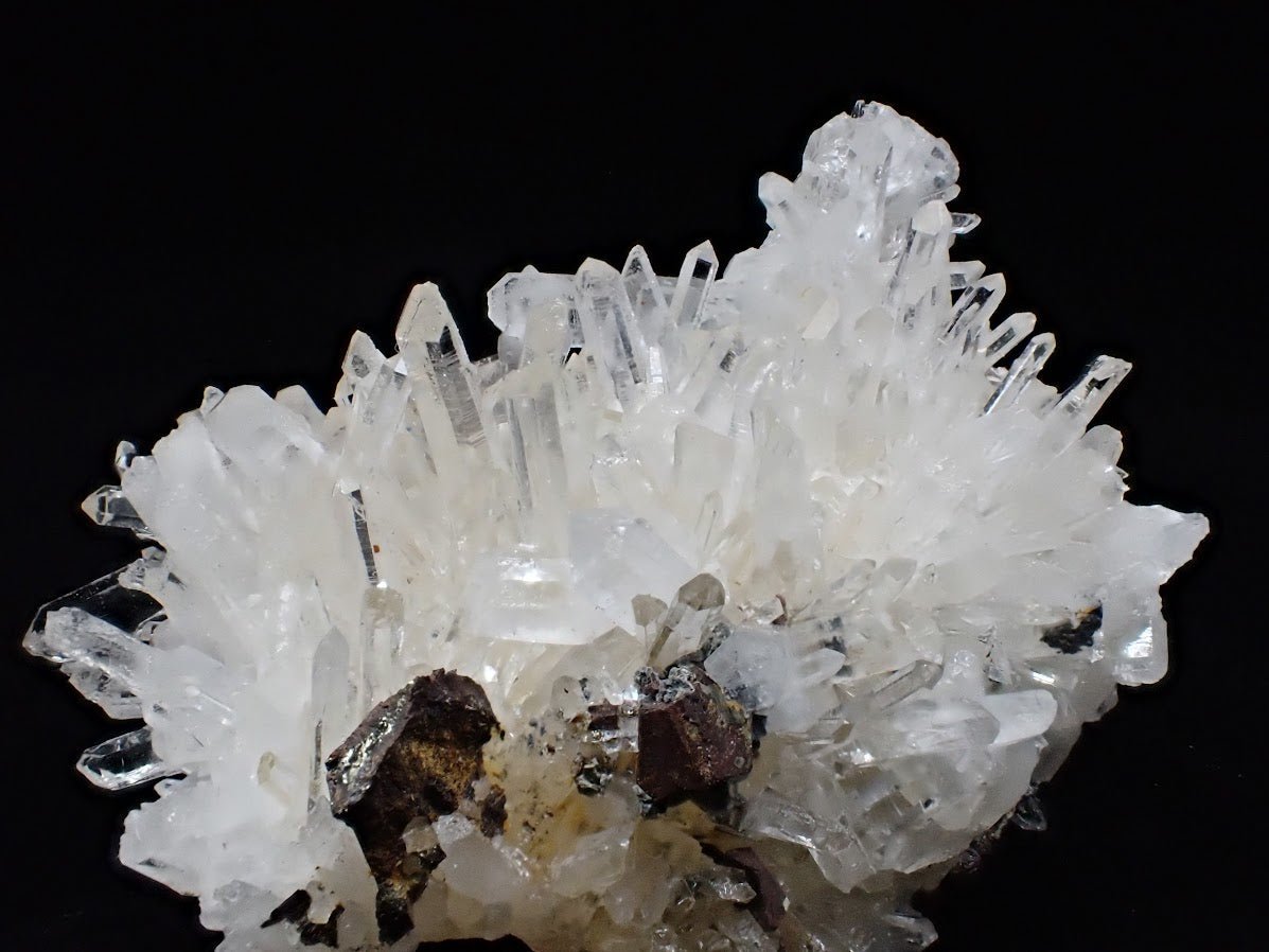 Black Pyrite & Quartz – Fengjiashan Mine (2.5", 101g) - Legacy Crystals and Minerals