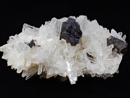 Black Pyrite with Quartz Cluster – Fengjiashan Mine, China - Legacy Crystals and Minerals