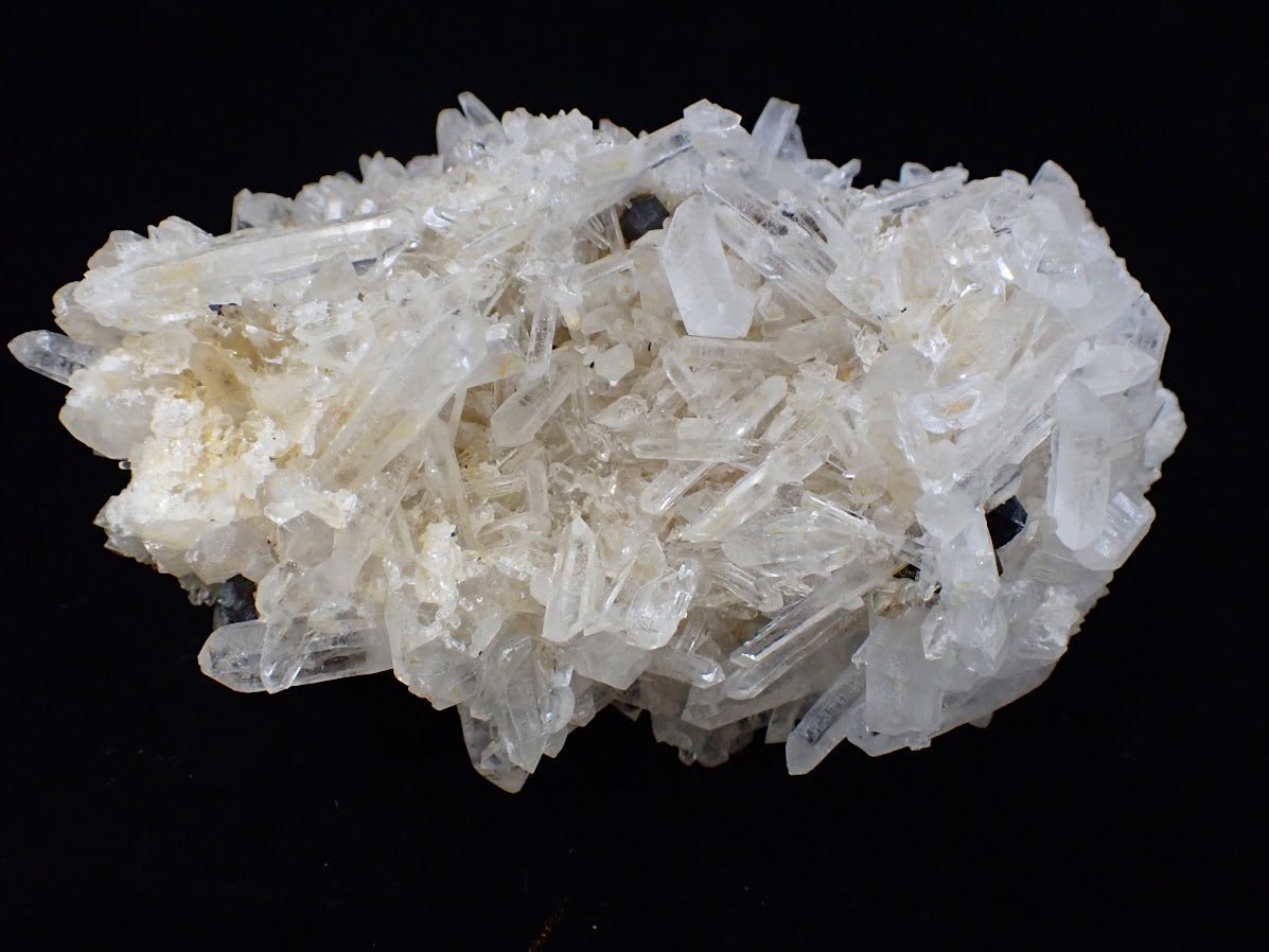 Black Pyrite with Quartz Cluster – Fengjiashan Mine, China - Legacy Crystals and Minerals