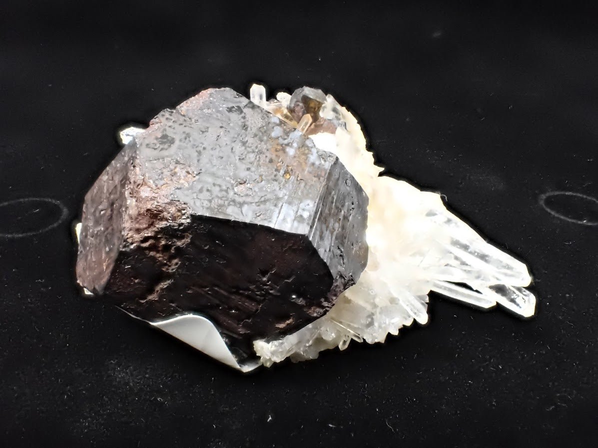 Black Pyrite with Quartz – Fengjiashan Mine (2" Specimen) - Legacy Crystals and Minerals