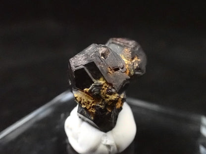 Black Pyrite with Quartz – Miniature Twinned Cluster (8g) - Legacy Crystals and Minerals