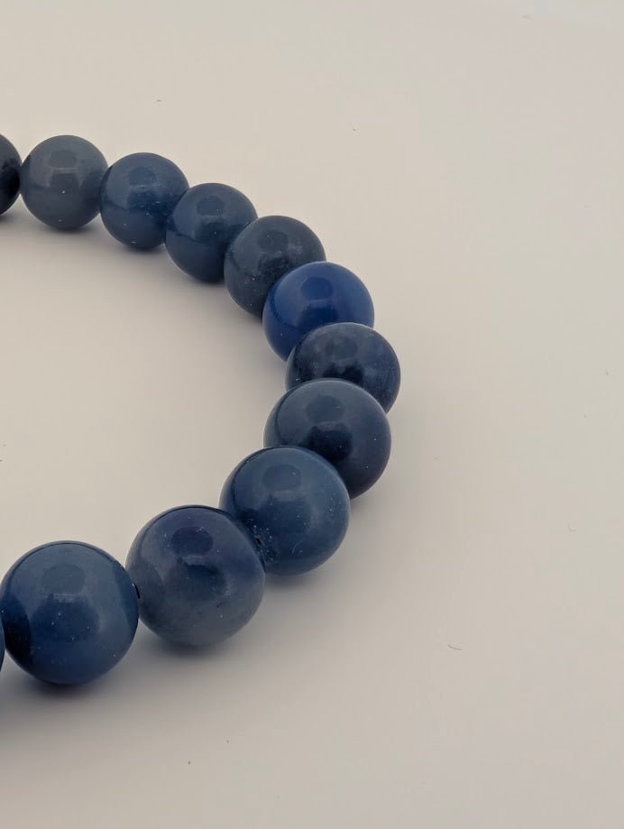 Blue Aventurine Bracelet — 6mm & 8mm Beads - Legacy Crystals and Minerals