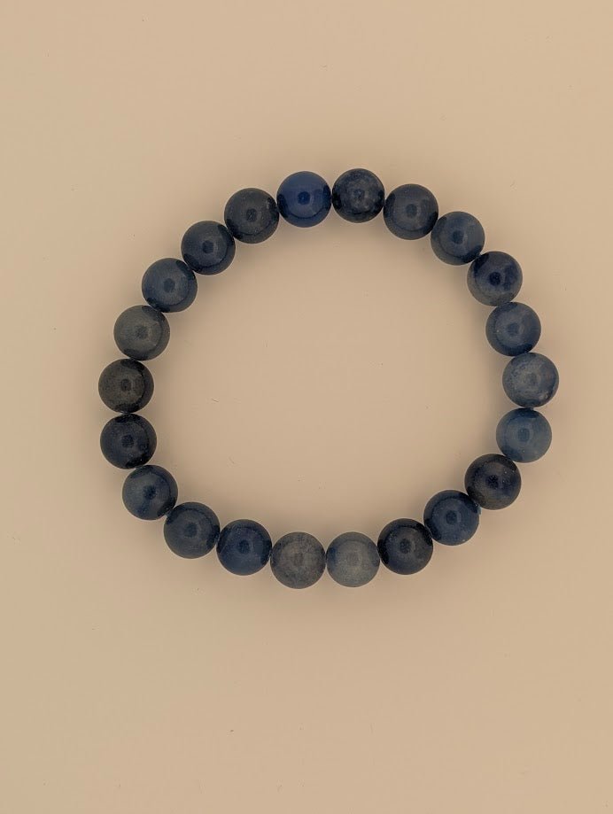 Blue Aventurine Bracelet — 6mm & 8mm Beads - Legacy Crystals and Minerals