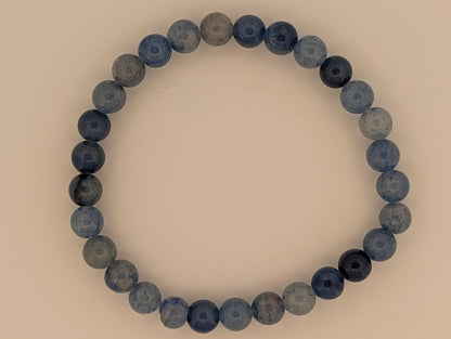 Blue Aventurine Bracelet — 6mm & 8mm Beads - Legacy Crystals and Minerals