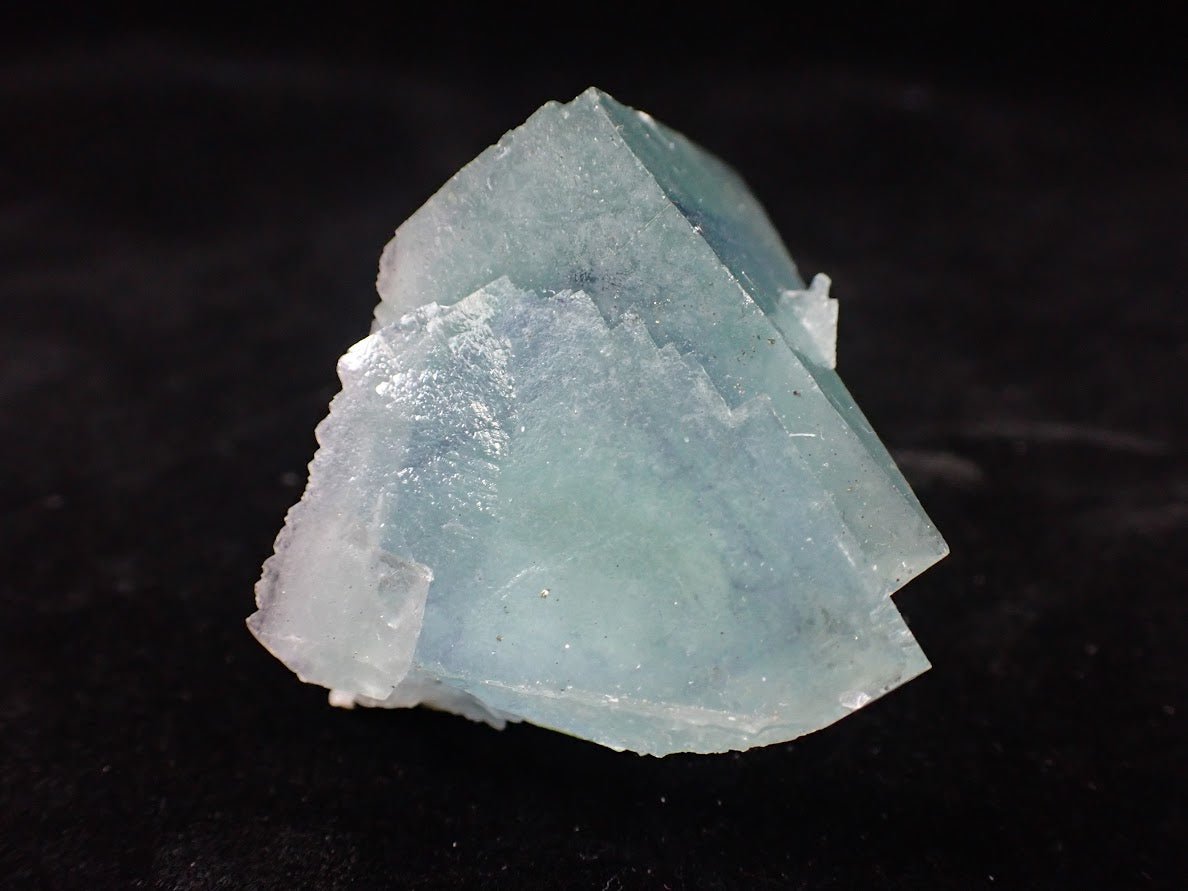 Blue Jelly Fluorite with Deep Square Phantom – Yaogangxian Mine (YGX), China - Legacy Crystals and Minerals