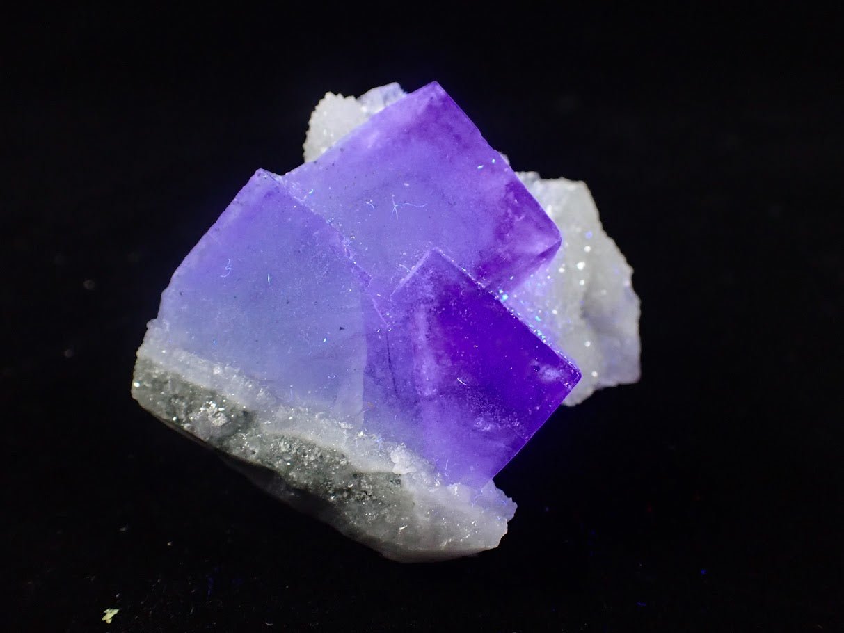 Blue Jelly Fluorite with Phantom – Yaogangxian Mine (YGX), China - Legacy Crystals and Minerals
