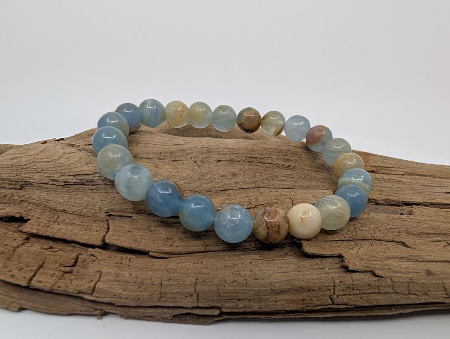 Blue Onyx Bracelet — 8mm - Legacy Crystals and Minerals