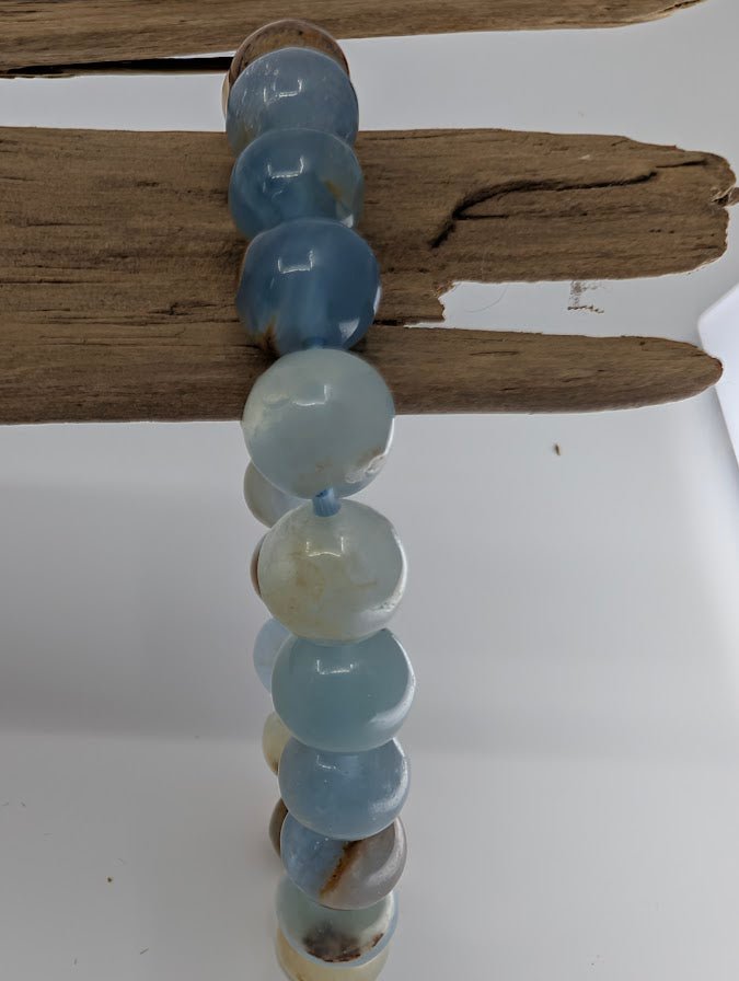 Blue Onyx Bracelet — 8mm - Legacy Crystals and Minerals