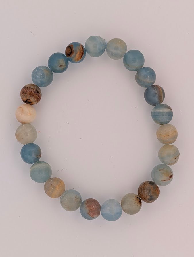 Blue Onyx Bracelet — 8mm - Legacy Crystals and Minerals