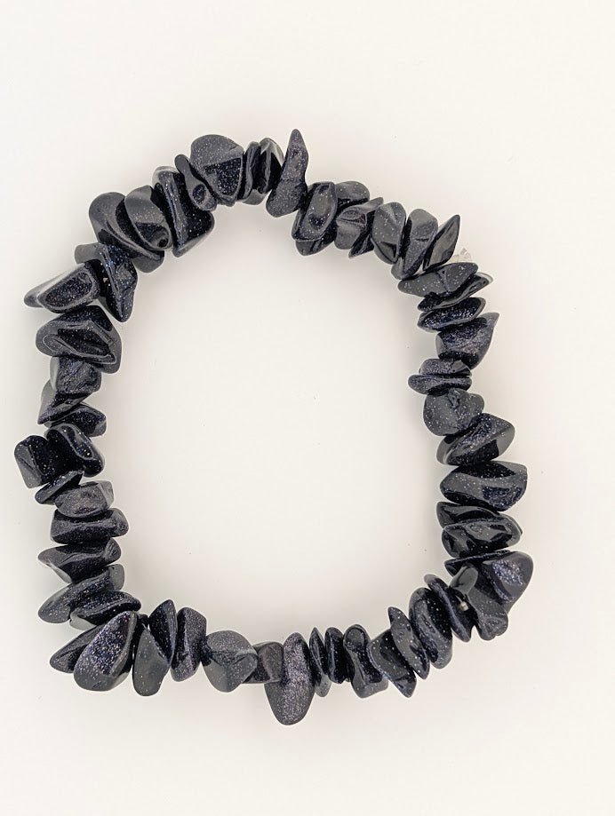 Blue Sandstone Chip Bracelet - Legacy Crystals and Minerals