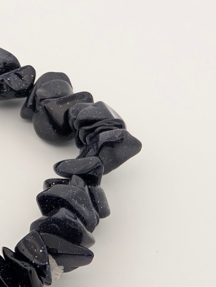 Blue Sandstone Chip Bracelet - Legacy Crystals and Minerals