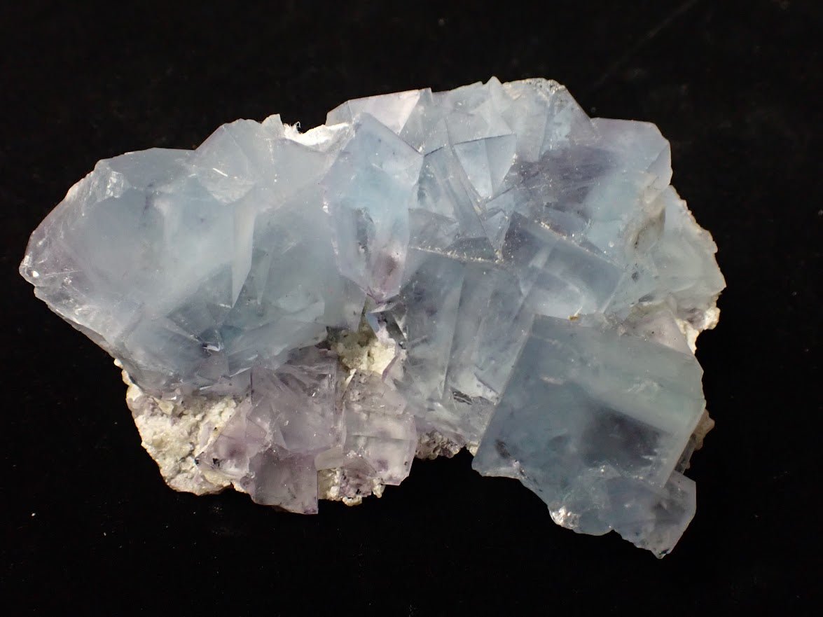 Blue - Violet Fluorite on Matrix – YGX Mine, China - Legacy Crystals and Minerals
