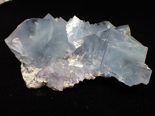 Blue - Violet Fluorite on Matrix – YGX Mine, China - Legacy Crystals and Minerals