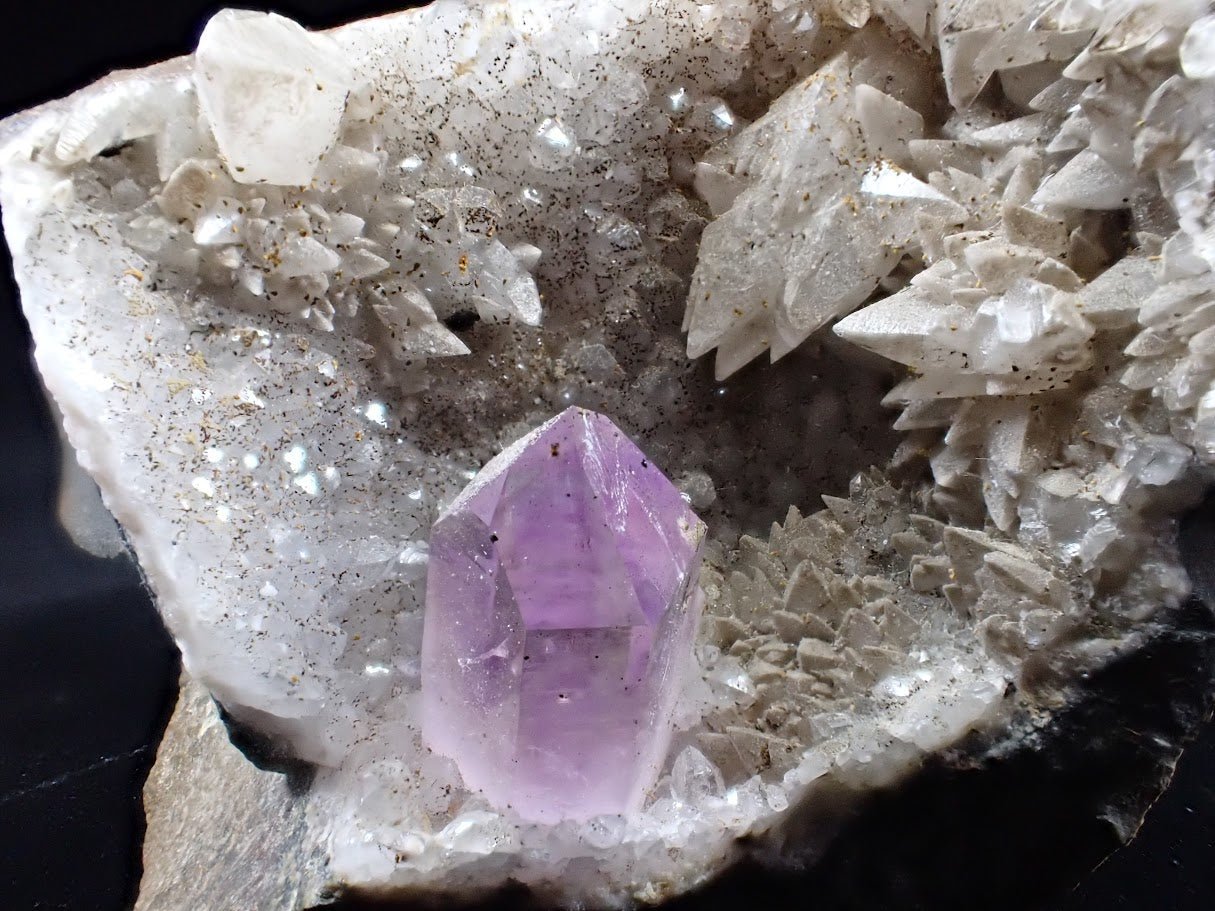 Brandberg Amethyst with Quartz Cathedral Formation – Brandberg, Namibia - Legacy Crystals and Minerals