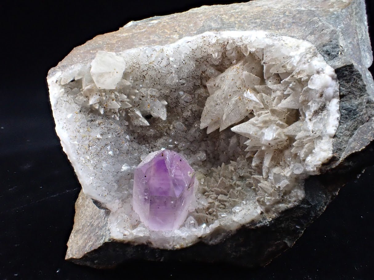 Brandberg Amethyst with Quartz Cathedral Formation – Brandberg, Namibia - Legacy Crystals and Minerals