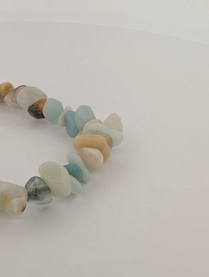 Caribbean Calcite Bracelet – Chip, 6mm & 8mm Beads - Legacy Crystals and Minerals
