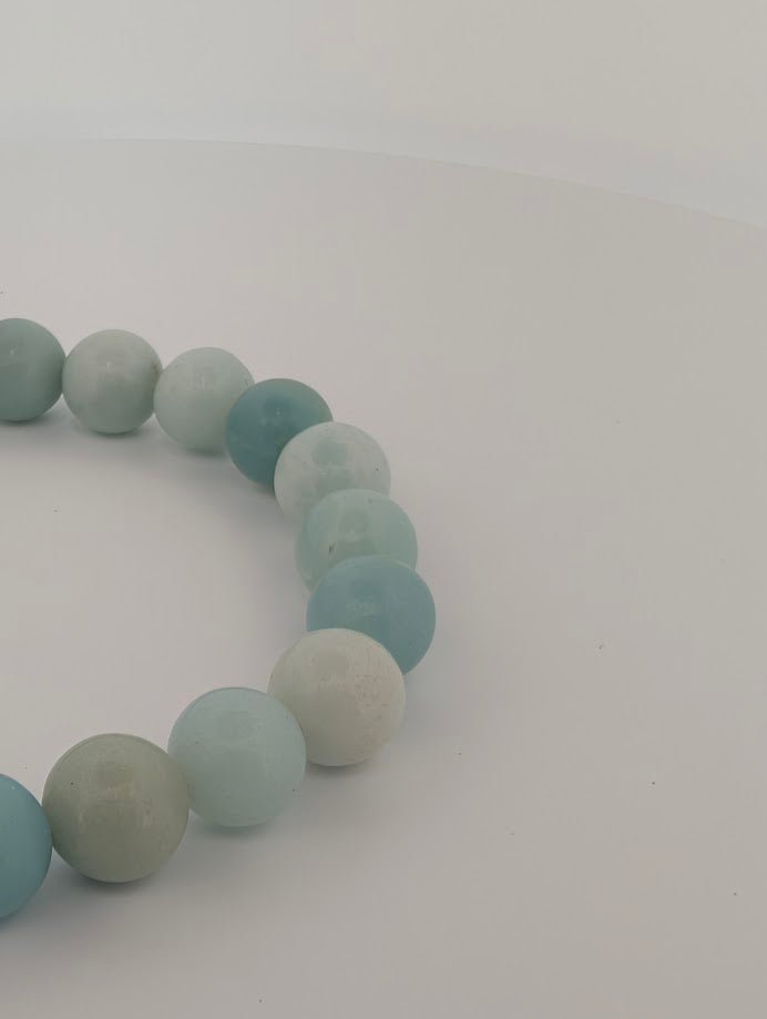 Caribbean Calcite Bracelet – Chip, 6mm & 8mm Beads - Legacy Crystals and Minerals