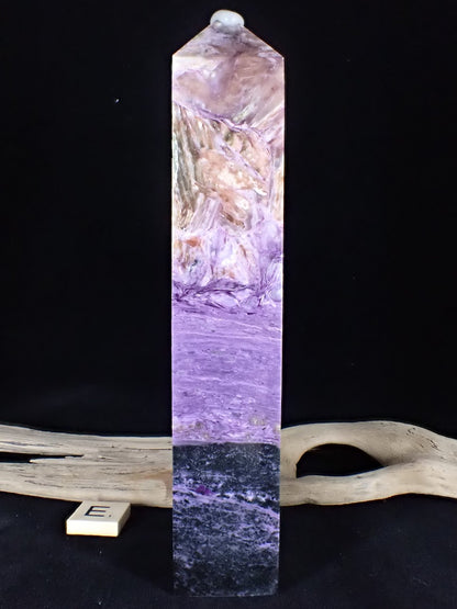 Close up of the translucent white 'glacial' cap on Tower E.