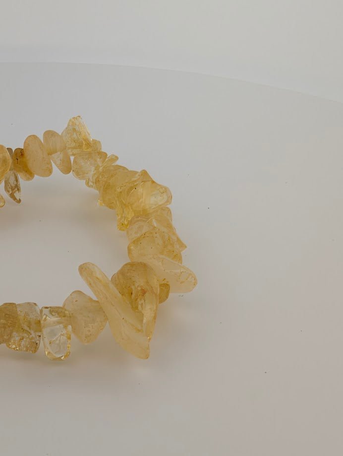 Citrine Bracelet – 8mm Polished Beads & Natural Chip - Legacy Crystals and Minerals