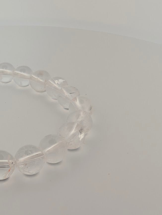 Clear Quartz Bracelet — 6mm & 8mm Beads - Legacy Crystals and Minerals