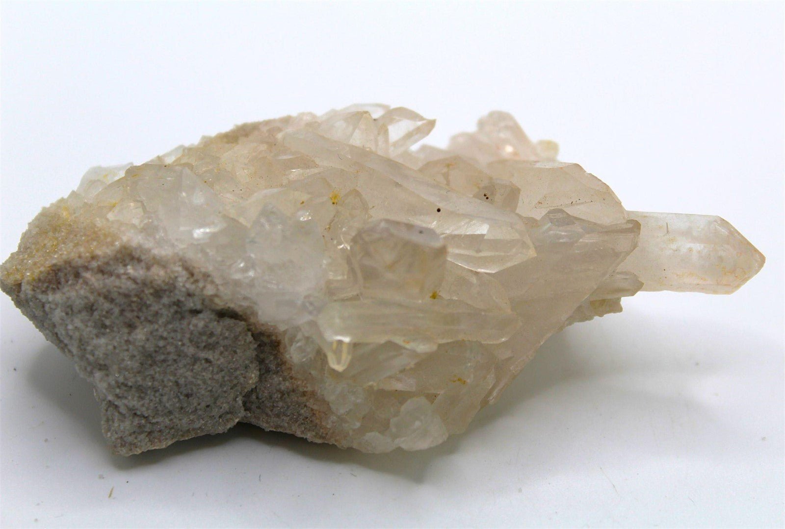 Clear Quartz Crystal Cluster from Brazil Approx. 10 cm x 5.5 cm - Legacy Crystals and Minerals