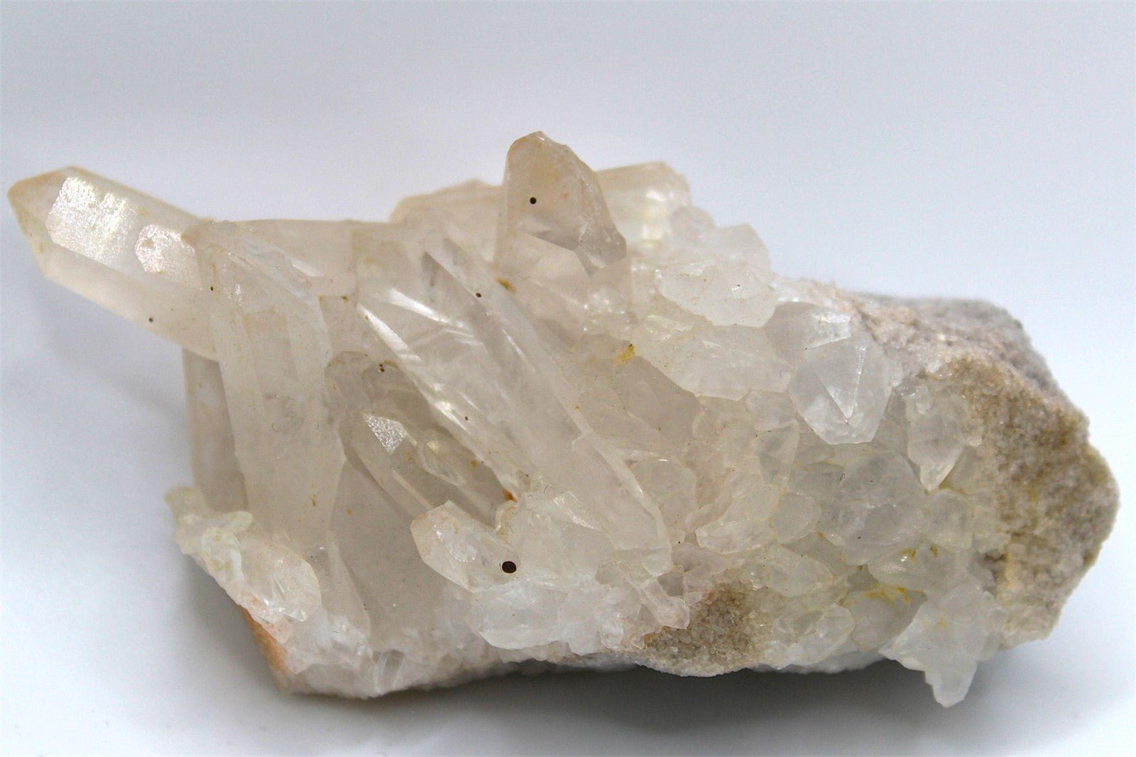 Clear Quartz Crystal Cluster from Brazil Approx. 10 cm x 5.5 cm - Legacy Crystals and Minerals