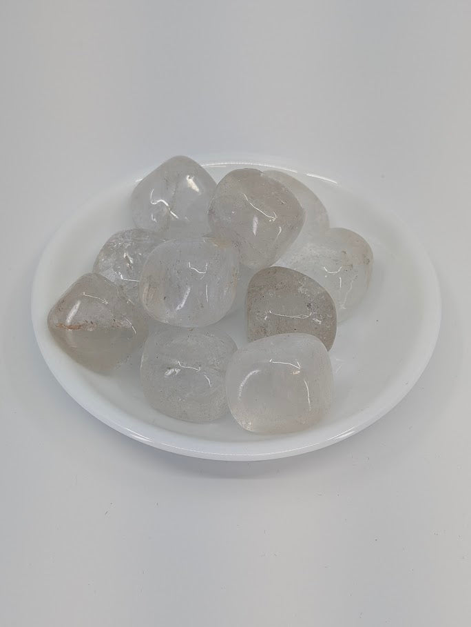 Clear Quartz tumbled stones AA grade – main product image