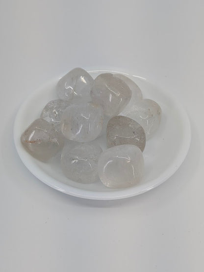 Clear Quartz tumbled stones AA grade – main product image