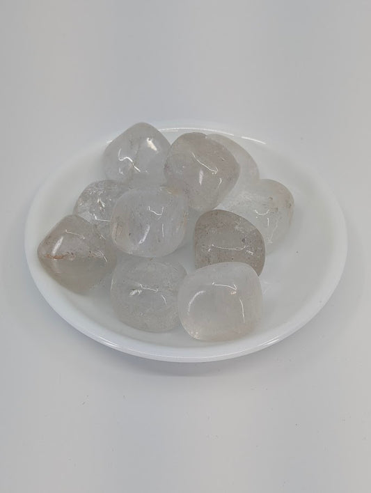 Clear Quartz tumbled stones AA grade – main product image