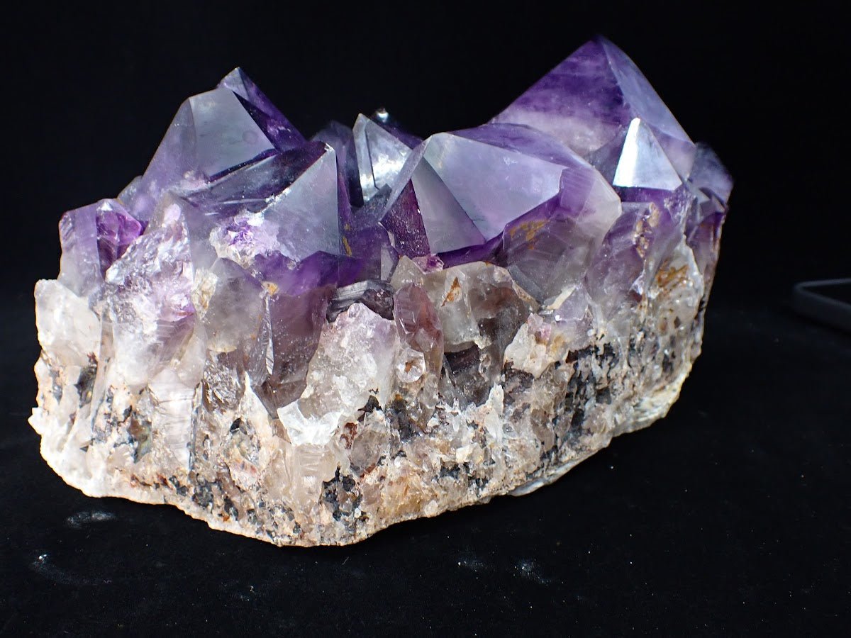 Congo Amethyst Cluster with Zoning and Clarity – 2.97 kg, 8.5" x 5.5" - Legacy Crystals and Minerals