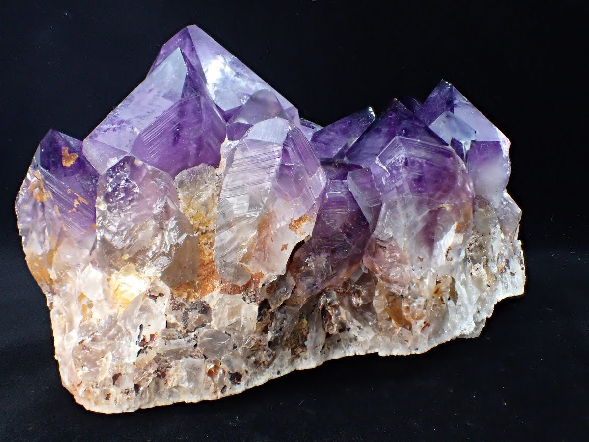 Congo Amethyst Cluster with Zoning and Clarity – 2.97 kg, 8.5" x 5.5" - Legacy Crystals and Minerals