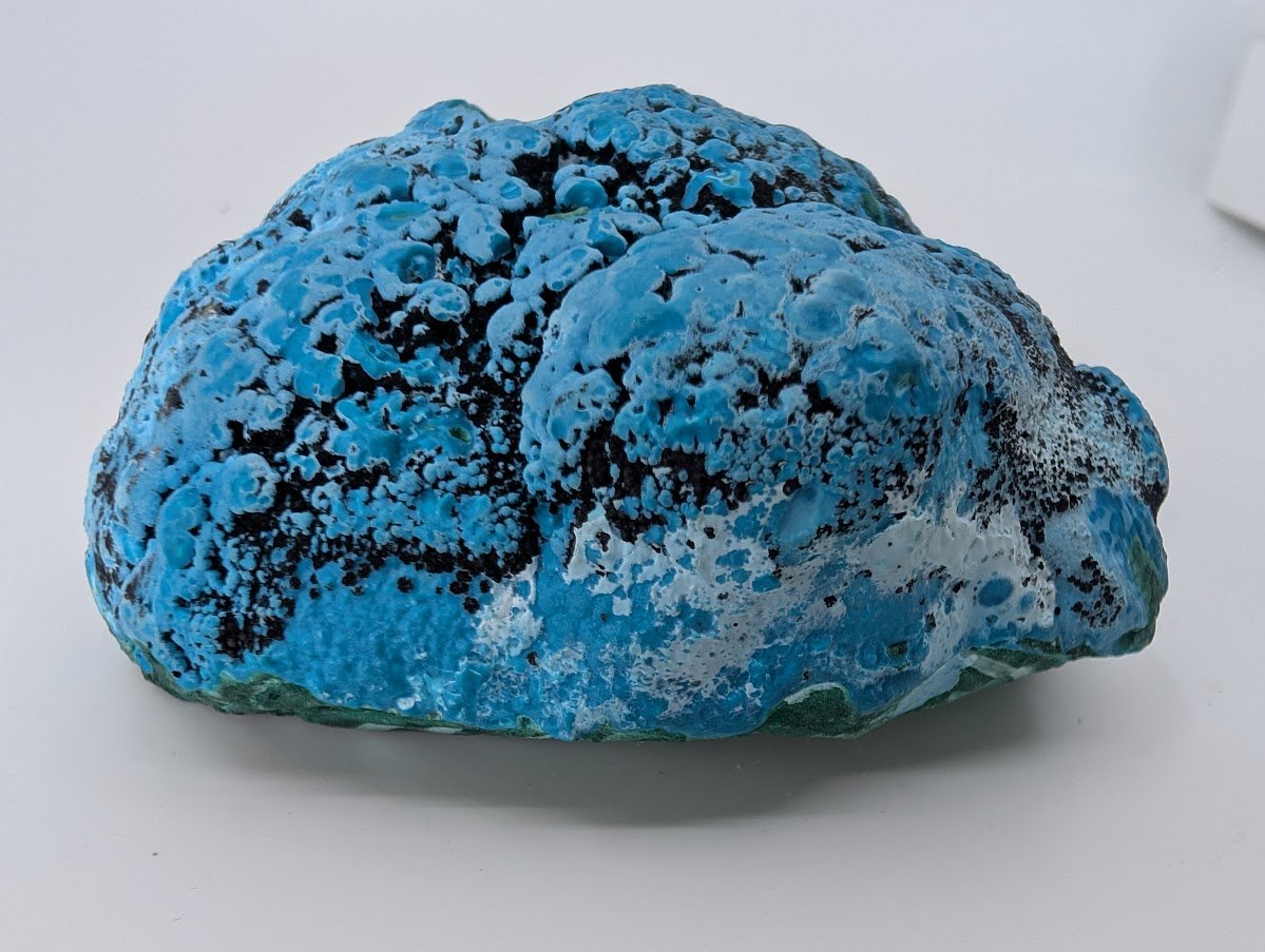 Congo Chrysocolla with Malachite – Botryoidal Specimen with Natural Base (363g) - Legacy Crystals and Minerals
