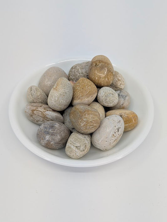 Coral Jade tumbled stones A grade – main product image