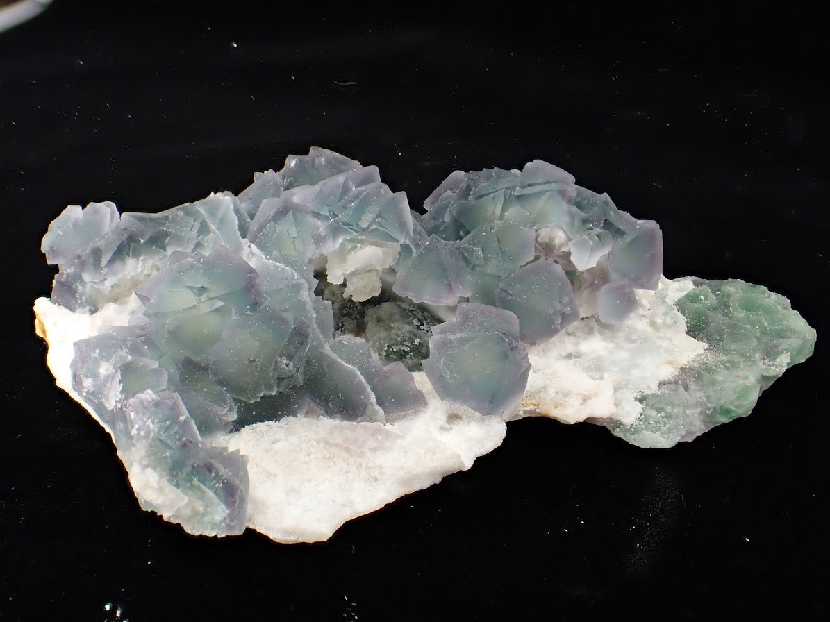 De’an Fluorite Cluster – Green and Purple UV Reactive, Jiangxi Province, China - Legacy Crystals and Minerals