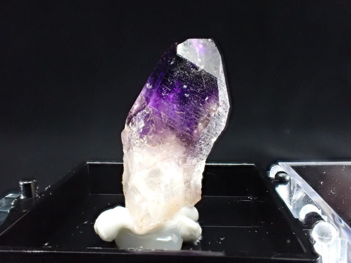 Deep Purple Amethyst – Goboboseb Mountains, Namibia – High Saturation Miniature Specimen (25mm) - Legacy Crystals and Minerals