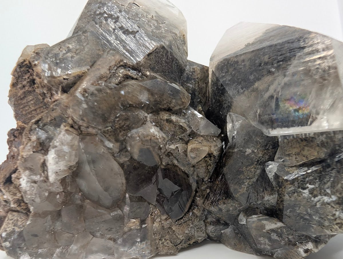 Dogtooth Calcite with Dendritic Inclusions and Sugar Sphalerite – Fujian, China - Legacy Crystals and Minerals
