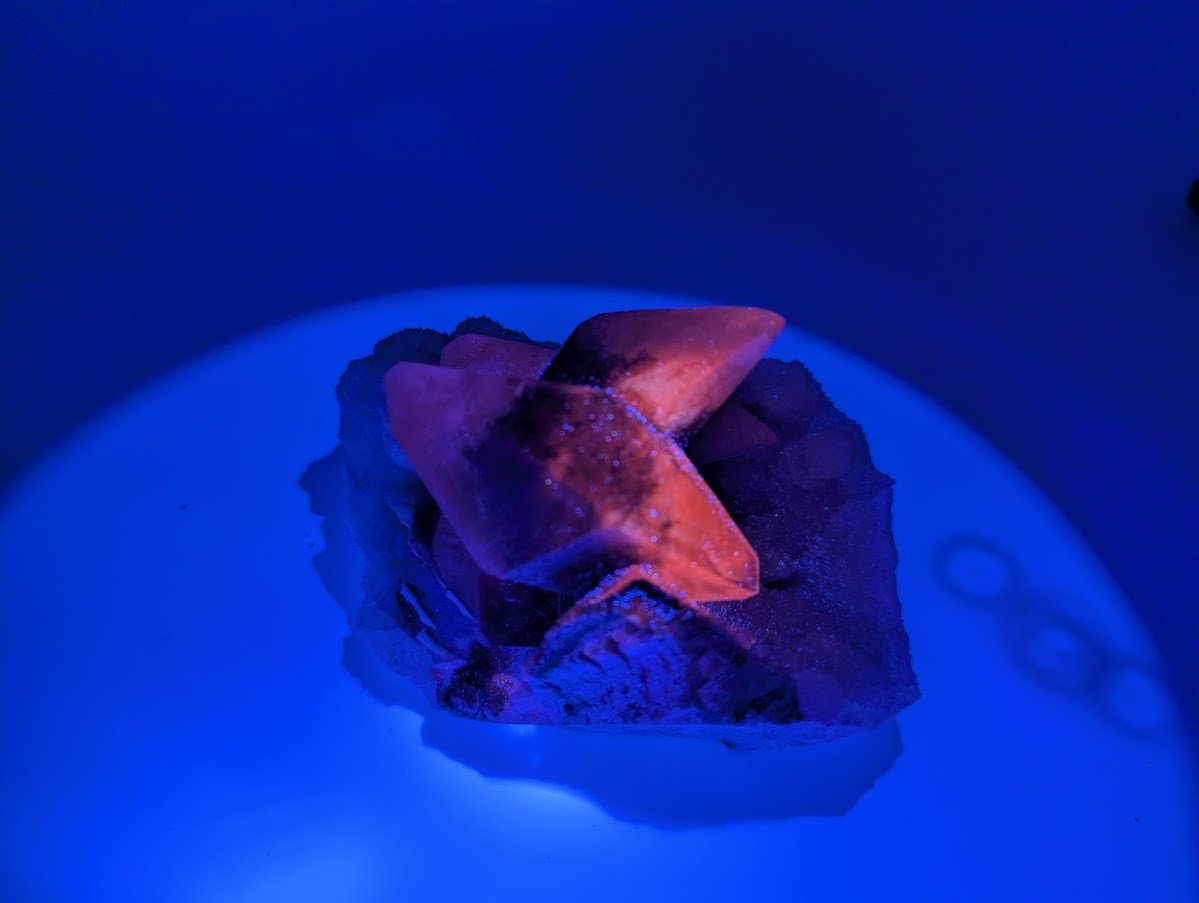 Dogtooth Calcite with Dendritic Inclusions and Sugar Sphalerite – Fujian, China - Legacy Crystals and Minerals