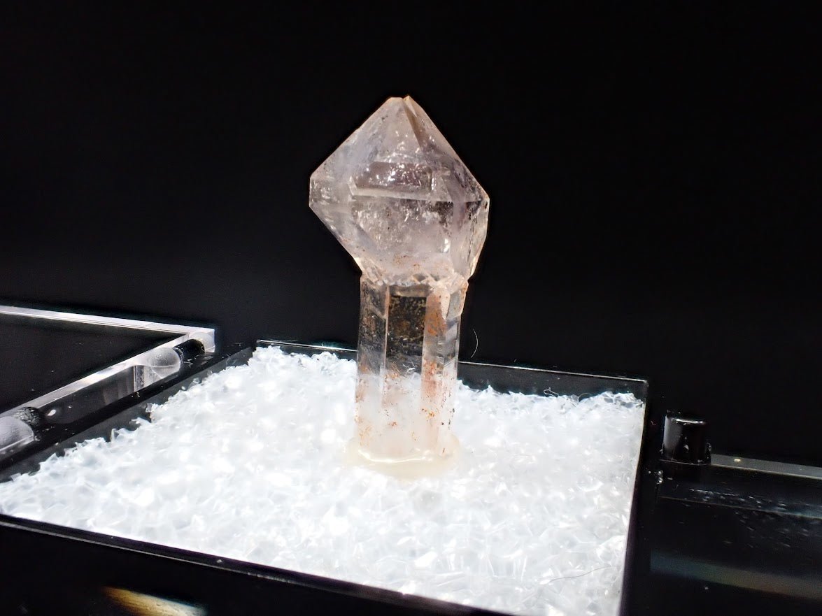 Double - Terminated Amethyst Scepter – Goboboseb Mountains, Namibia – Micro Specimen (21mm) - Legacy Crystals and Minerals